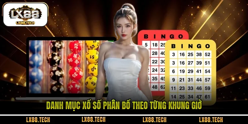 Danh mục xổ số phân bổ theo từng khung giờ