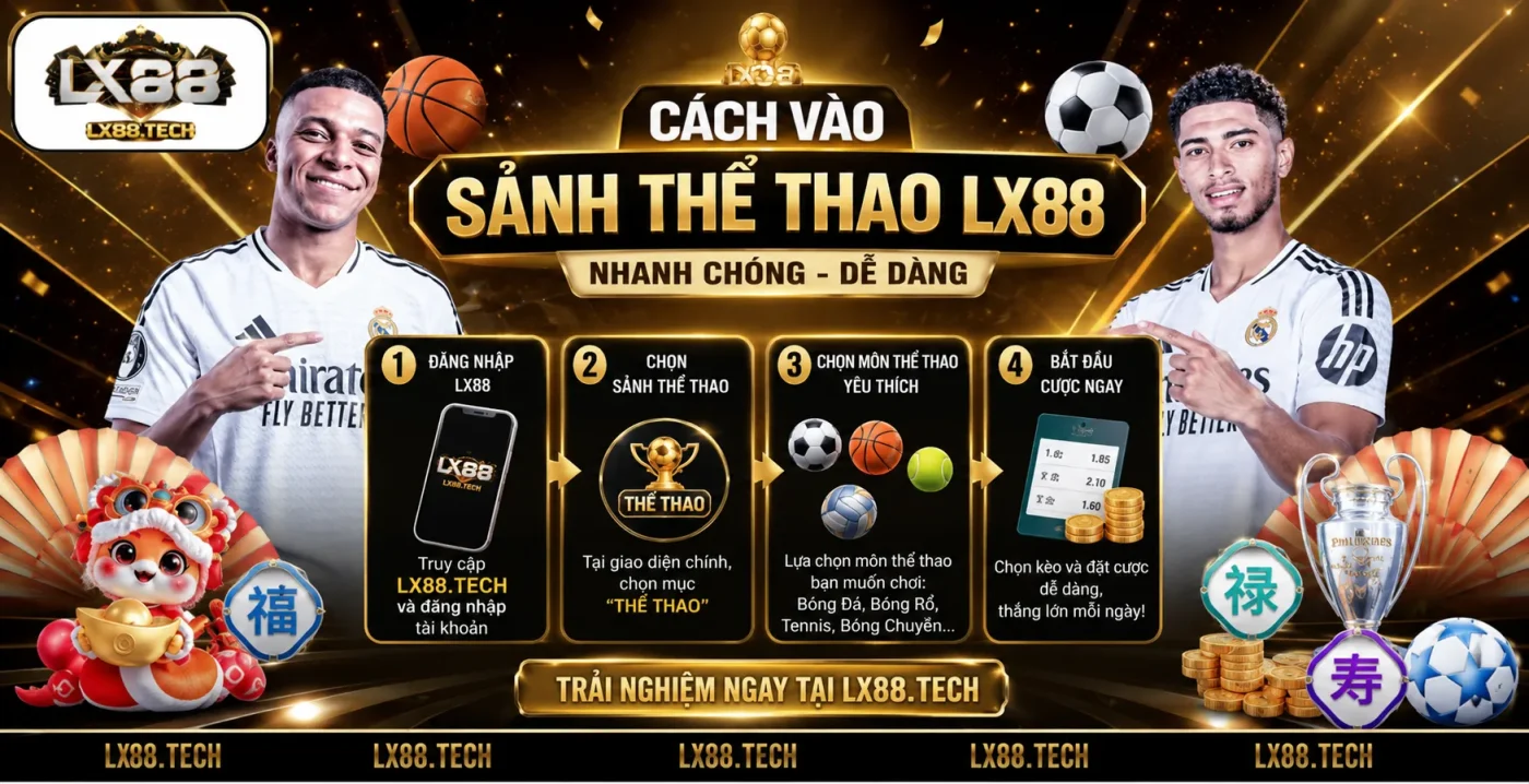 Hướng dẫn các bước đặt cược các trận đấu World Cup 2026 tại LX88
