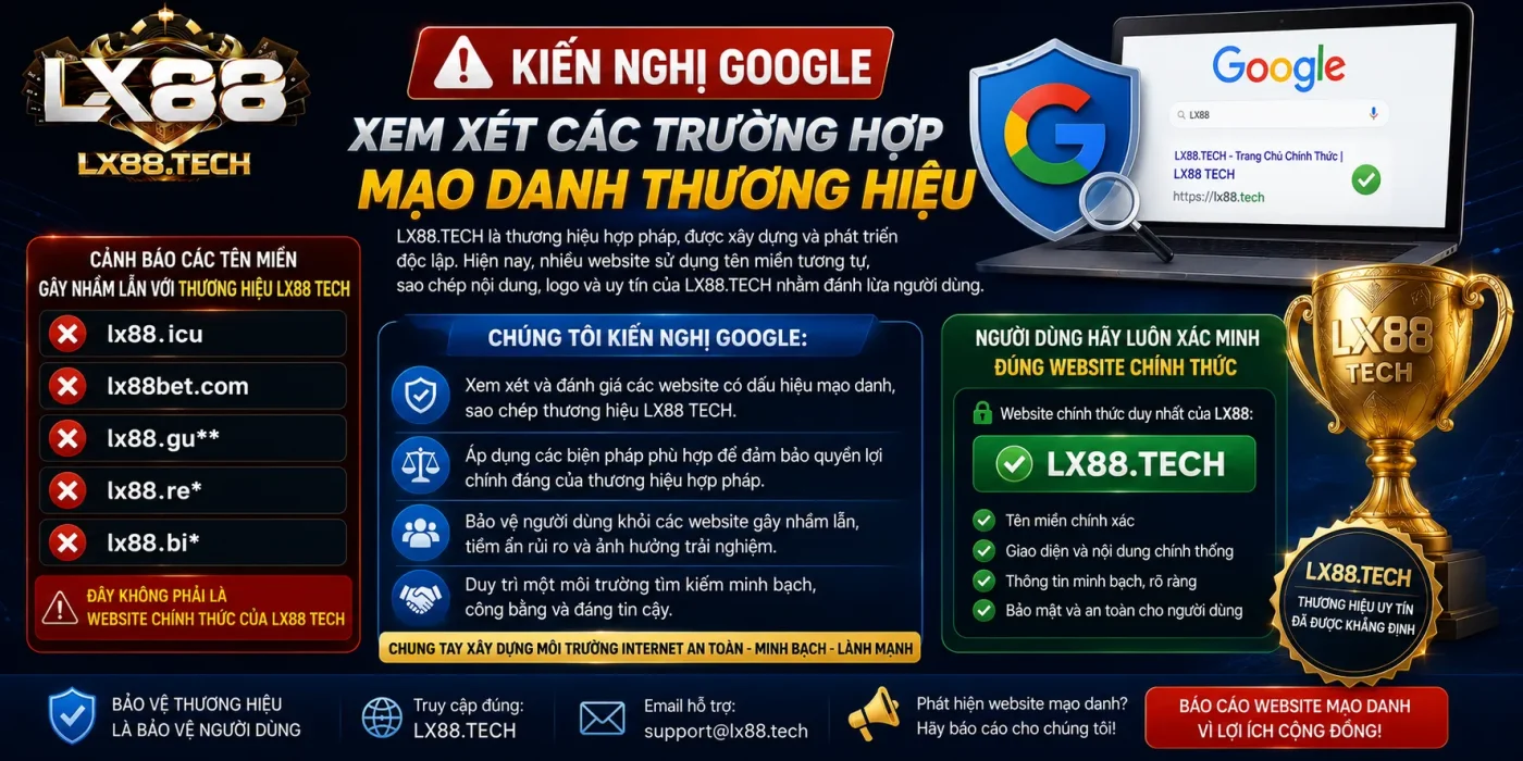 Kiến nghị google xem xét các trường hợp mạo danh thương hiệu