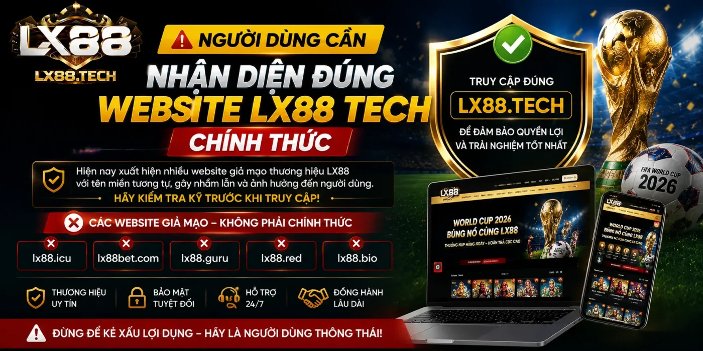 Nhận diện đúng thương hiệu Lx88.tech bằng logo